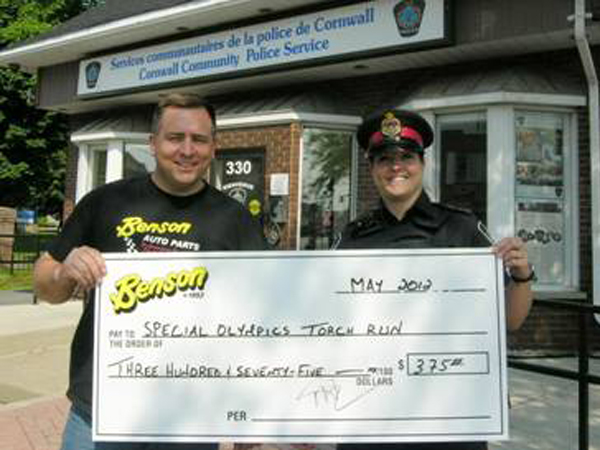 Law Enforcement Torch Run Special Olympics Donation