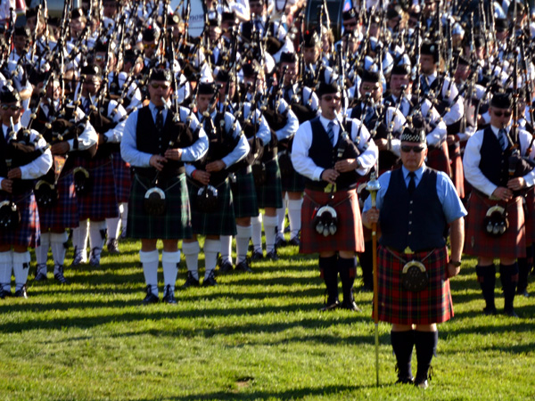 SNAPSHOT - Glengarry Highland Games Massed Bands, always a favourite